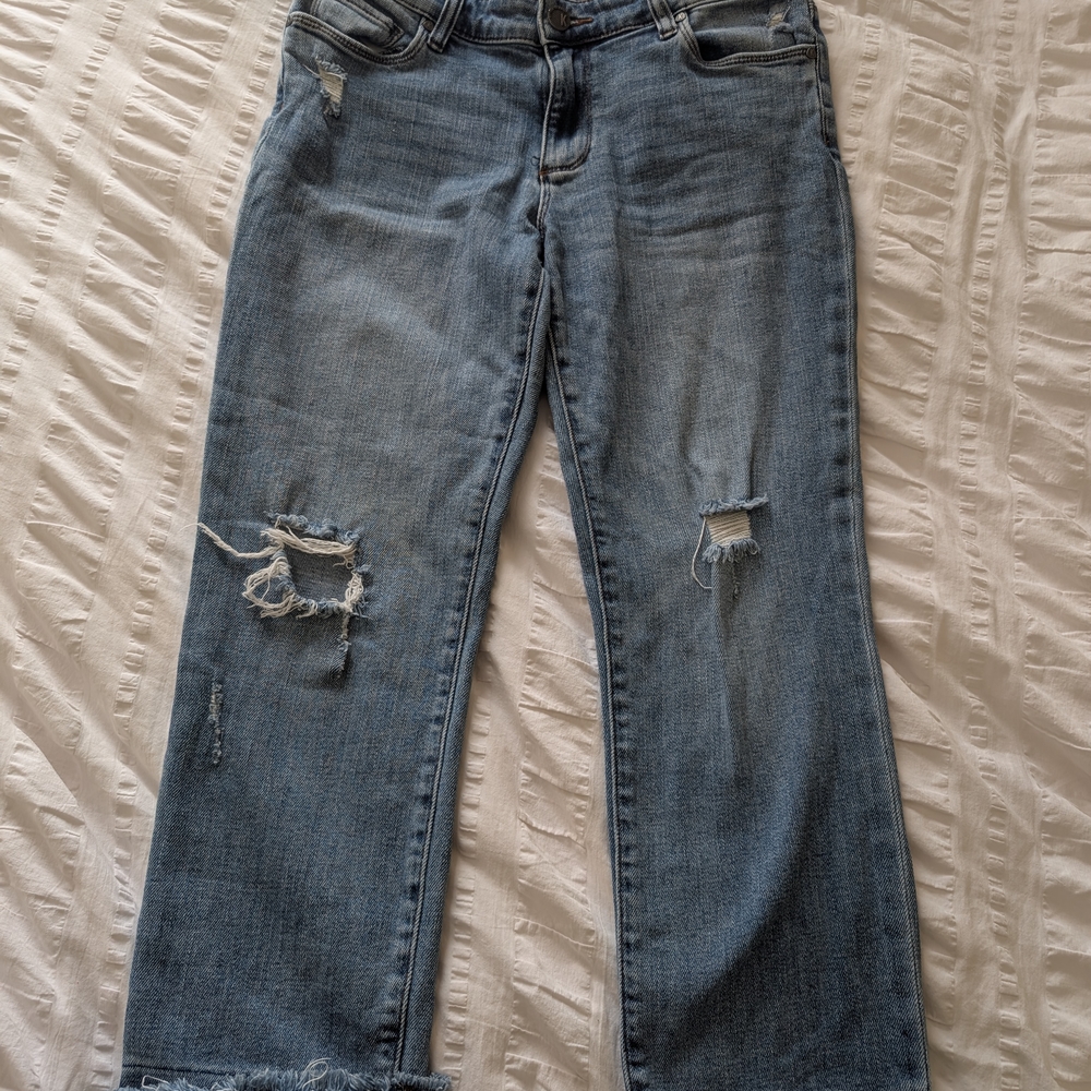 Kut from the Kloth Blue Cropped Ankle Jeans
